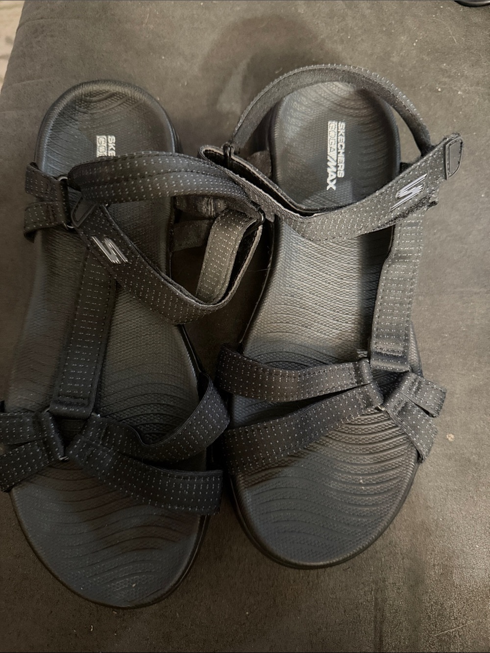 Skechers Women's Black Sport Strappy Sandals